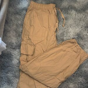 cream colored cargo pants